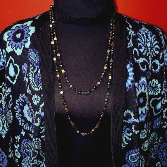 Isaac Mizrahi Live, Boho Open Cardigan with fringe Size L - Picture 1 of 6